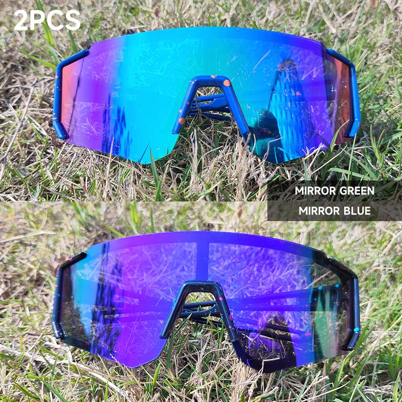 1PCS 2PCS Kids Sunglasses UV400 Protection for Boys Girls 6-12 Years Old Outdoor Riding Glasses Mirror Lens
