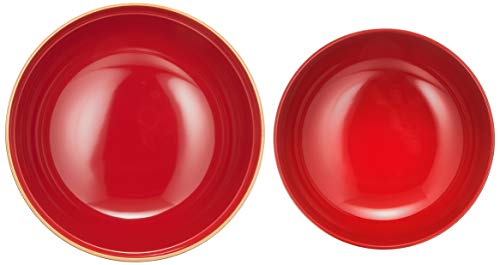 Maeju Lacquerware Daimyo Zoni Bowl, Hisho (Flying) Design, Dark Brown Rim with Gold, Black, Traditional Craft, Yamanaka Lacquerware, Made in Japan, 3T