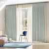 1PC NAPEARL French Cream Curtains Relief Curtains Jacquard 95% Blackout Curtain for Bedroom Living Room Balcony Window for Home Decor