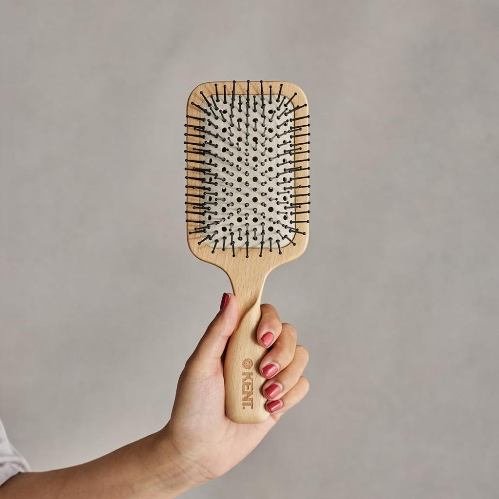 GB KENT Paddle Bent Blow Nylon Ball Quick Tangle Large FSC Hair Royal Warrant Pure Flow LPF2 Hairbrush, Brush, Brush, Brush, Pins, End, Drying,
