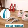Lazy Shoes Helper, Shoe Horn Shoe, Lifting Helper For Seniors & Disabled, Plastic Shoehorn Fits All Shoes