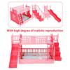 Bedroom Decoration Dollhouse Bunk Bed Pretend Play Dollhouse Furniture  Children Toy