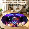 Tapis rond personnalisé Undertale Support Nom personnalisé, Tapis doux Décoration de maison