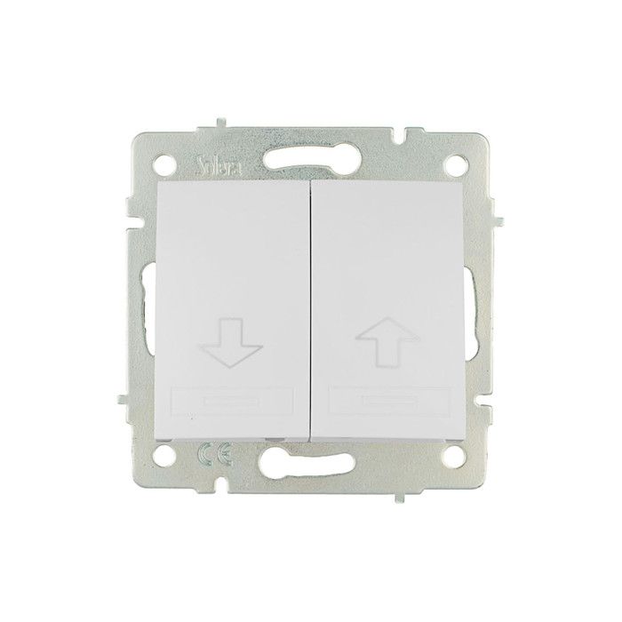 Druckknopf-Auslöser 10A 250V Serie Europa Solera [E3-42919] Weiß