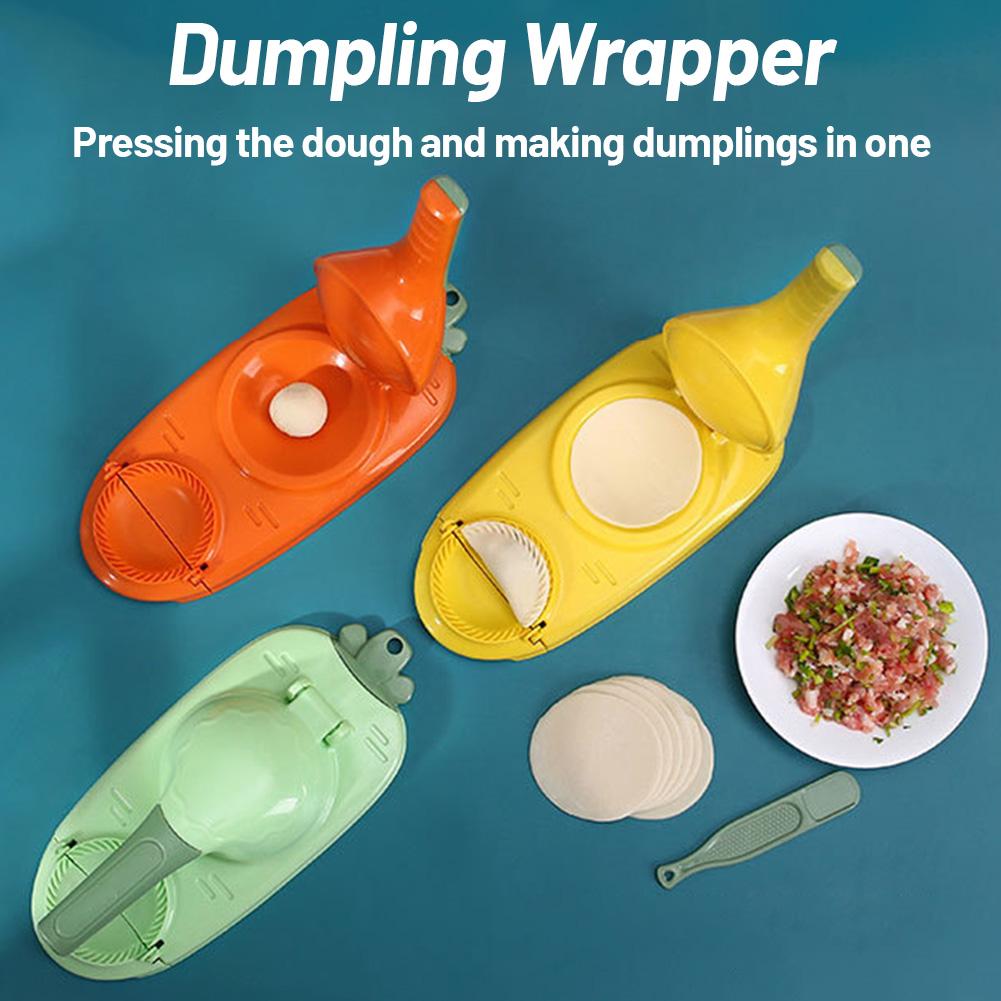 2 In 1 Creative Dumpling Maker Diy Dumpling Skin Modeling Maker Dumpling Wrappers Mould Kitchen Baking Pastry Tool