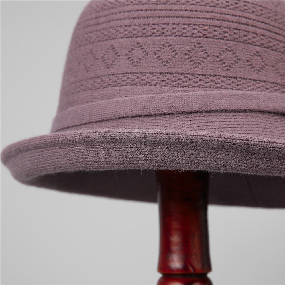 Foreign Elegant Mother Fisherman Hat Children'S Season Warm Dome Curled Edge Retro British Temperament Basin Hat