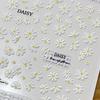 Top-Selling 3D Embossed Daisy Nail Art Stickers - Cute Spring Design