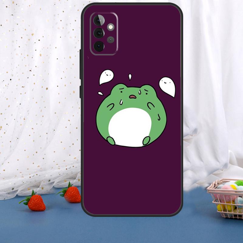 Cute Funny Frog For Samsung Galaxy A54 A34 A14 A36 A56 A26 A16 A15 A55 A53 A33 A35 A22 A32 A52 A05 A06 Case