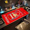 Arsenal Stor Musmatta Spelmusmatta Datorbord Tangentbordsmatta Halkfri Gummibas Perfekt Gåva för Spelare