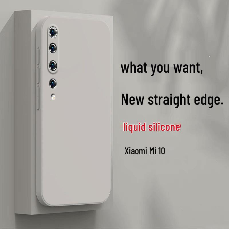 Xiaomi 10 Protective Case: New 5G Liquid Silicone Full Coverage Anti-Drop M2001J2C
