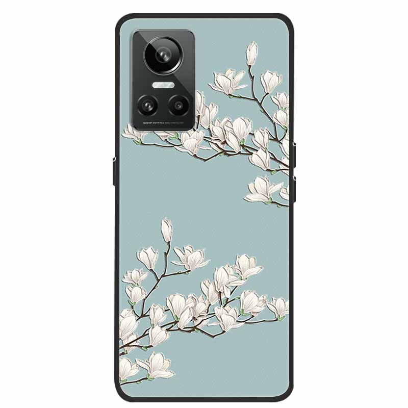 For Realme GT Neo3 5G Case 3D Flower Emboss Soft Silicone Phone Back Cover Case For OPPO Realme GT Neo2 Neo 3 Coque for Bumper