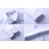 6XL 7XL Men's Classic Long Sleeve Formal Shirt Solid Color Business Office Fashion Black Blue White Dress Shirts Casual Work Top