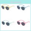 2024 New Trend Kids Polarized Sunglasses Fashion Silicone Round Frame Children's Shades S8293 Uv400