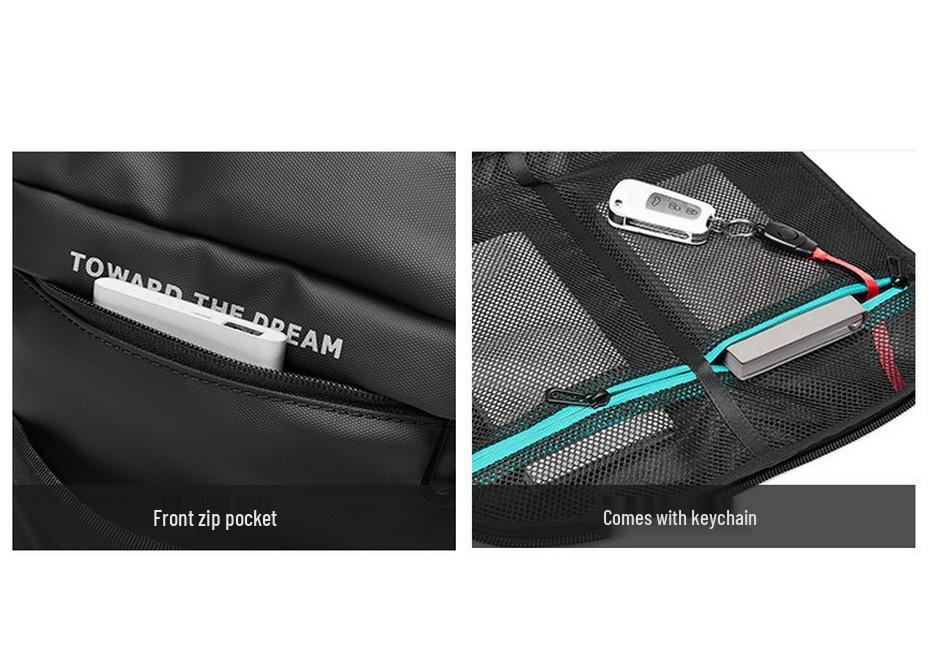 Men's Large-Capacity Multifunctional Waterproof Sports Bag: Double Shoulder, Gym, Travel, Basketball, and Football Training.