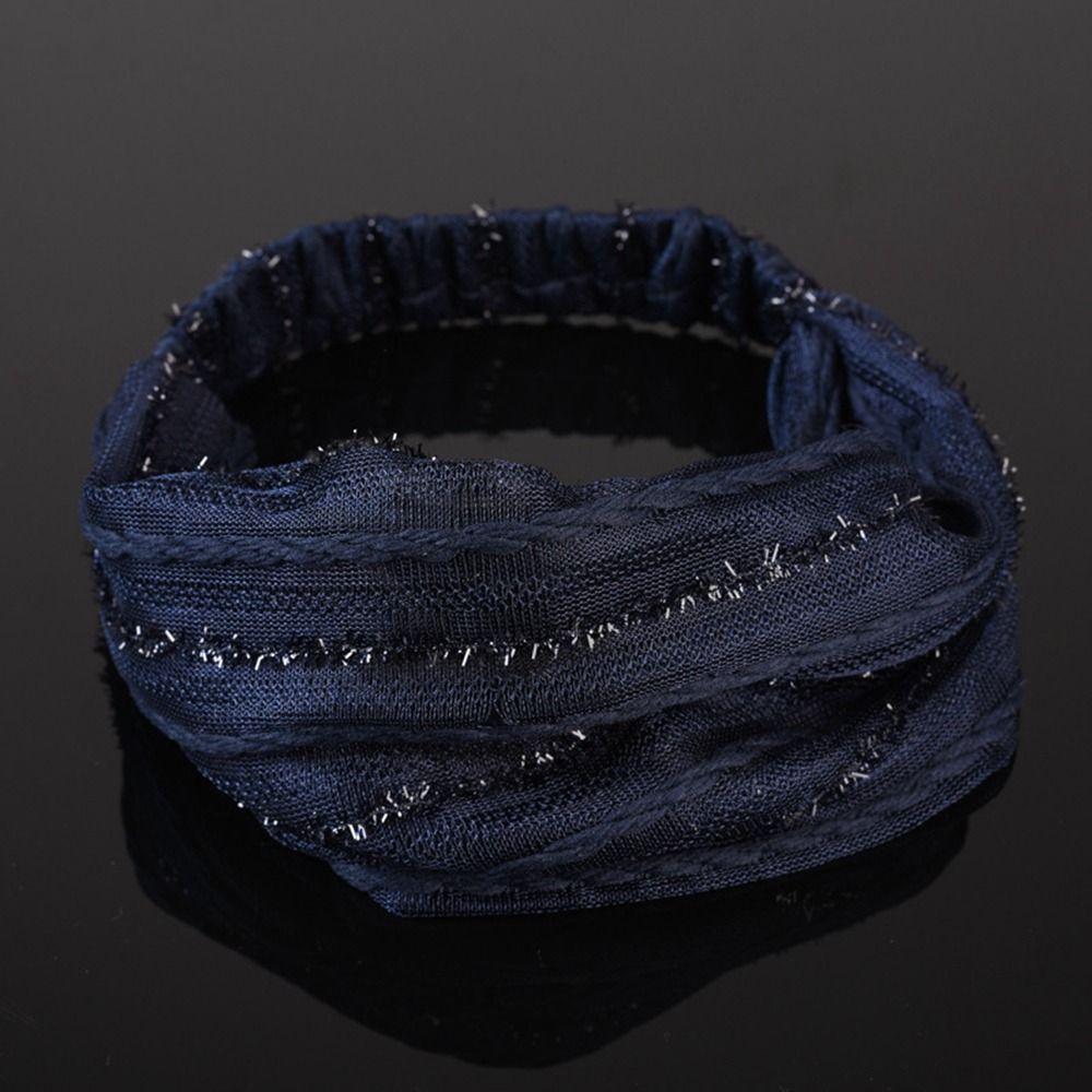 Cloth Mother Hair Hoop Wide Brimmed Women Headband Mesh Hairbands Wide Hair Band Korean Headwear