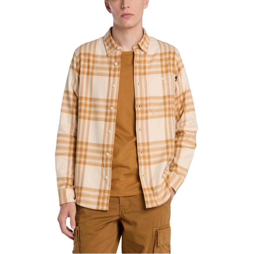 Timberland Long Sleeve Flannel Outdoor Casual Shirt Men shirts A6MZUEHI