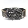 Doppelpferd Retro Metall Gürtelschnalle Westliche Cowboy Seil Schnalle Zubehör Unisex Glatte Schnalle