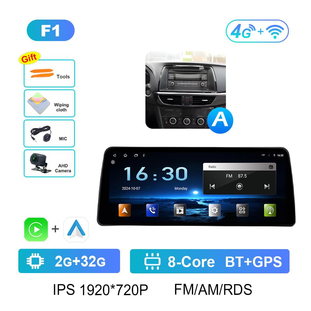 for Mazda ATENZA 2014 2015 - 2016 Car Multimedia Video Radio Player Wireless Carplay GPS Navigation Accessories Cooling fan WIFI