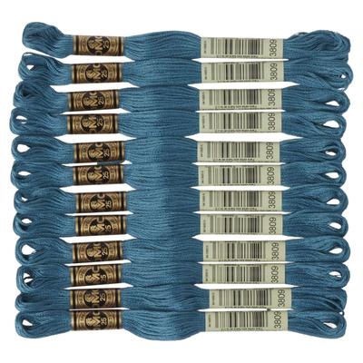 Ață DMC 25 pentru Broderie Culoare #3809 Verde Pachet de 12 sculete DMC25B