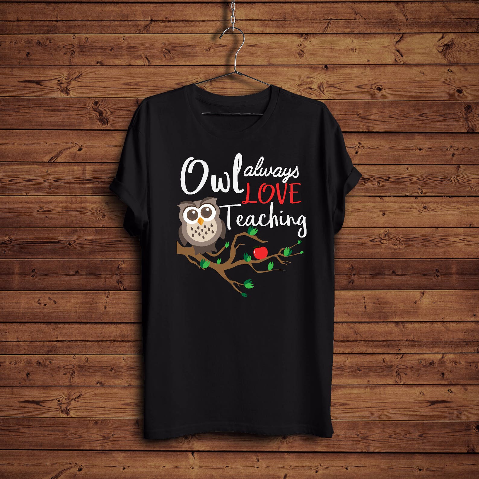 Owl Teacher shirt Teacher Owl Teacher Gift Owl always love teaching funny school teacher gift M