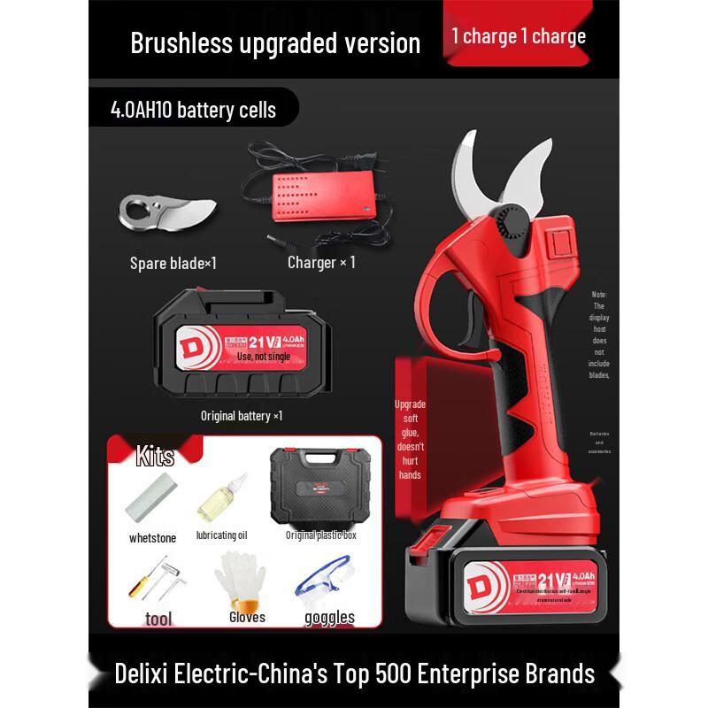 

WBT Delixi Cordless Brushless Electric Pruning Shears CN plug (adapter included)