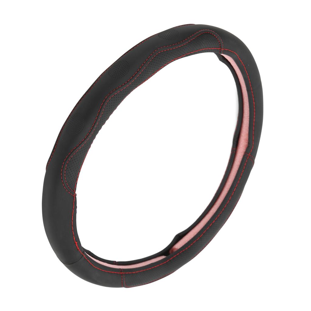 Car Steering Wheel Cover 15in   Fit Artificial Leather Protector for Modification