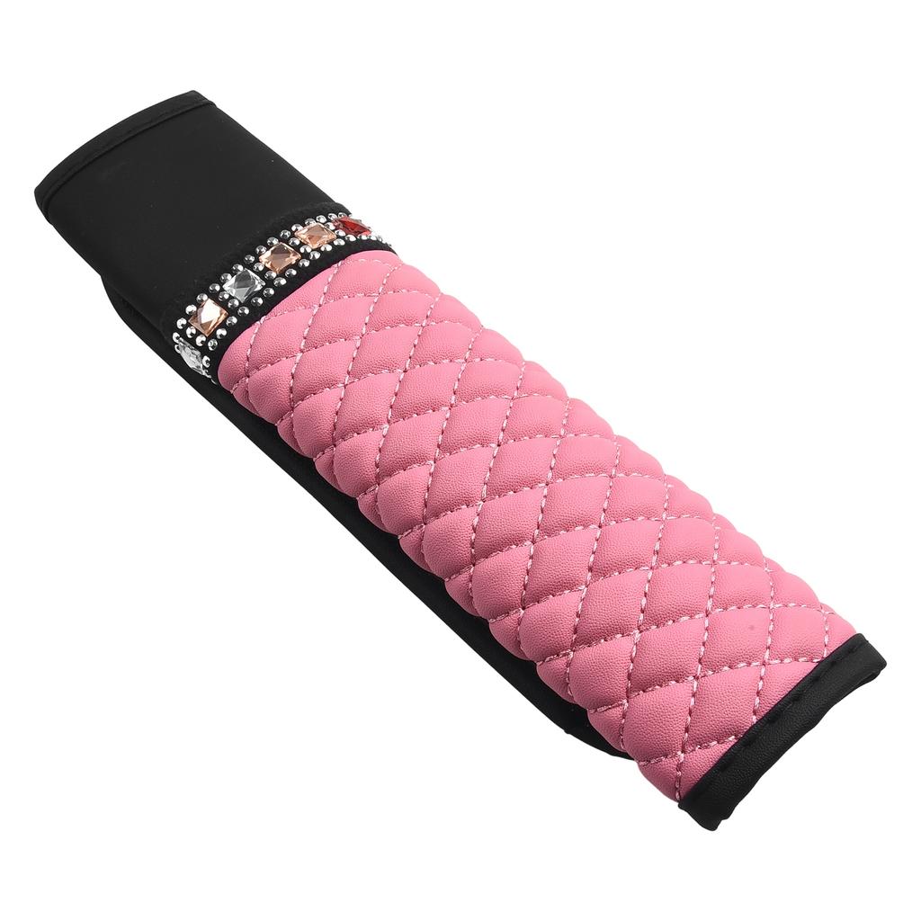 3 buc Huse Volan Mașină Cu Strass din Piele Bling Cu Umăr Roz