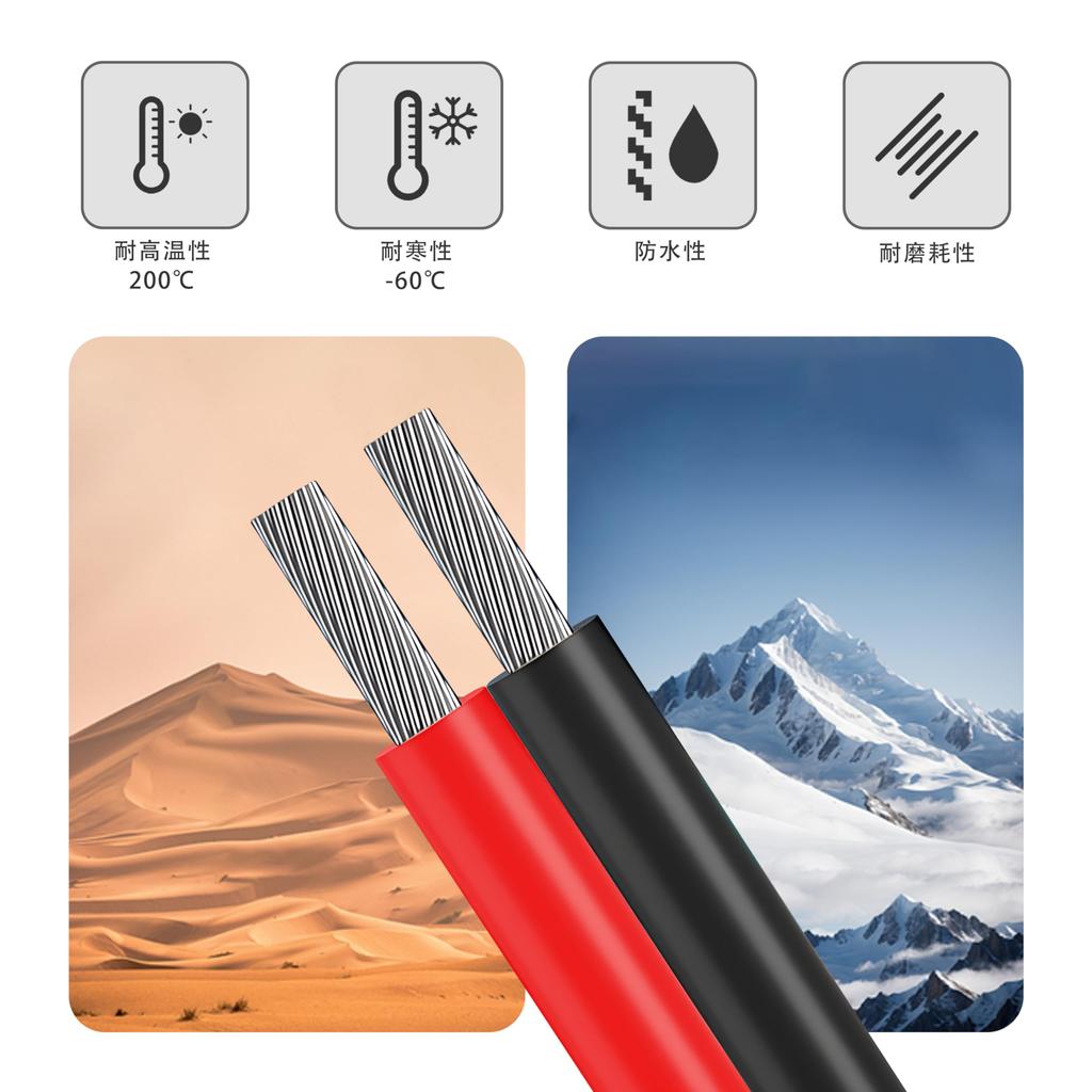 HaerknCbl 22AWG/0.3Sq Wire Cable, Parallel Silicone Wire, Parallel Line, 2 X 30M (Black 30M