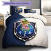 Set Copripiumino Trapuntato con Motivo Futebol Clube do Porto Decorazione per la Casa Regalo (1 * copripiumino + 2 * federe senza imbottitura)