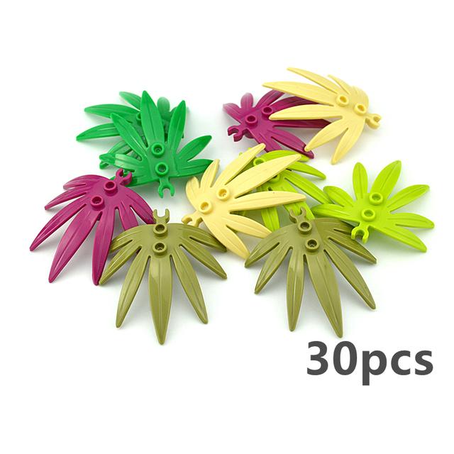 City Friend Accessories MOC Building Blocks Plant Bush Tree Flower Grass DIY House Parts Creative Bricks 3471 30176 32607 Toys