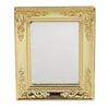 Dollhouse 1:12 Gold-Edged Mirror for Living Room/Bedroom