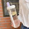 Taza de Agua Ligera de Plástico con Pajita Duradera Antiderrames para Picnic Deportes Camping