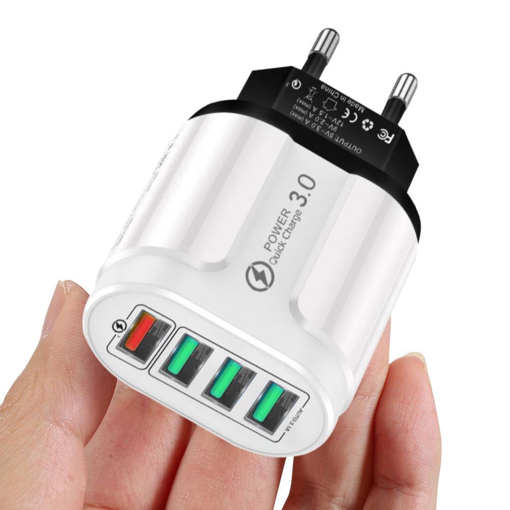 GaN European Standard PD33W QC3.0 Multi-Port Charger with 9V/12V Fast Charging