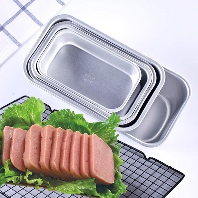 Aluminum Alloy Lunch Meat Preservation Box Cake Baking Tray Loaf Pan Kitchen Baking Tools Rectangular Bread Mold