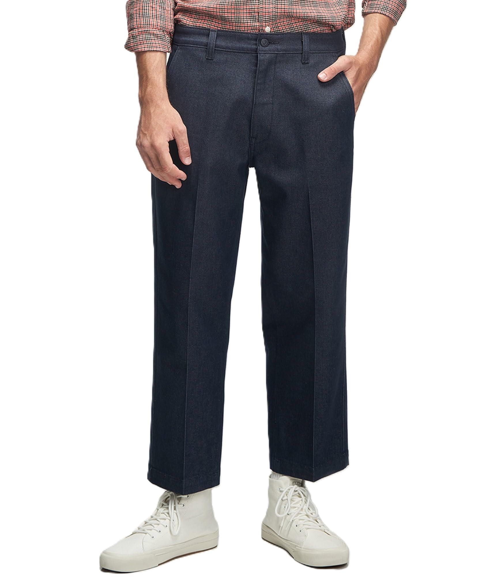 Levi s STA PREST Широкие укороченные брюки-чинос мужские SP RINSE DENIM 28
