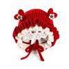Elastic Soft Princess Knitted Hat Lace Ruffle Trim Ear Protection Hat  Baby Toddlers