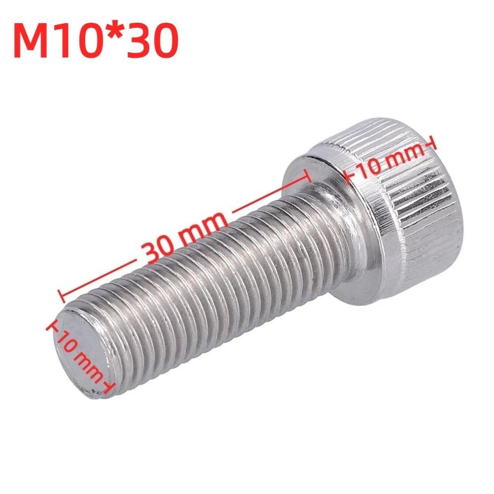 4PCS Stainless Steel Hex Socket Bolt Fastener Hardware  for Engineering, Construction and DIY