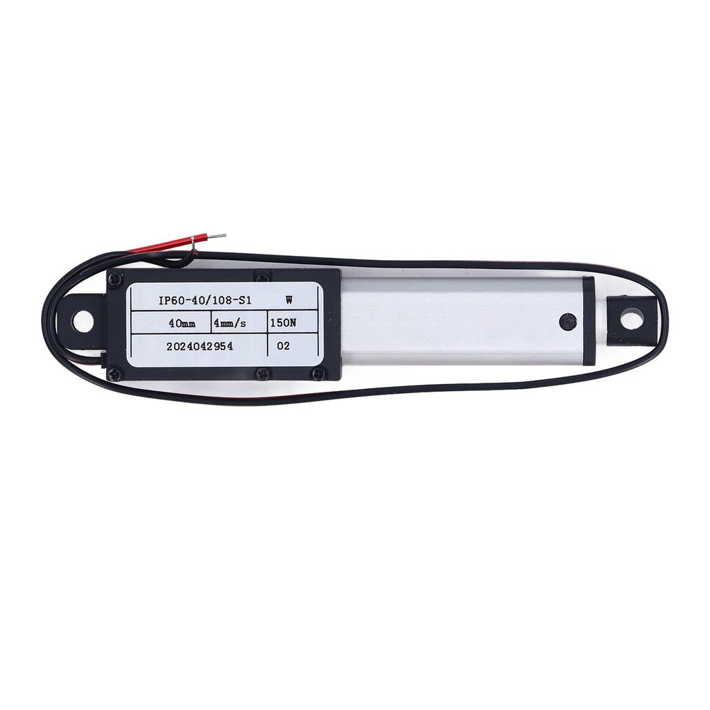 Mini Motion Actuator 40mm Stroke 150N Thrust 4mm S Speed Aluminum Electric Mini Linear Actuator 12V