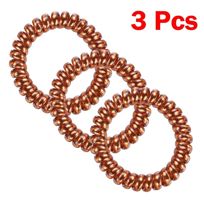 4pcs Multicolor Elastic Rubber Bands Spiral Shape Ponytail Hair Ties Gum Rubber Band Hair Rope Telephone Wire Hair Accessories