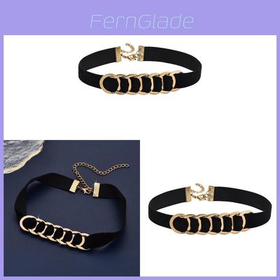 Geometrische Stijl Dames Hip Hop Cirkel Choker Ketting Voor Mode Casual Kleding