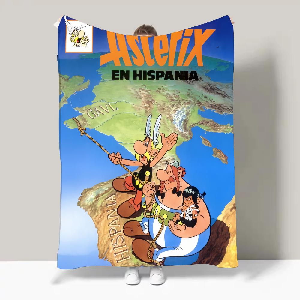 Lehká deka s designem manga Asterixe a Obelixe Pro koleje, zdřímnutí, obývací pokoj, kancelář, pohovku, celoroční