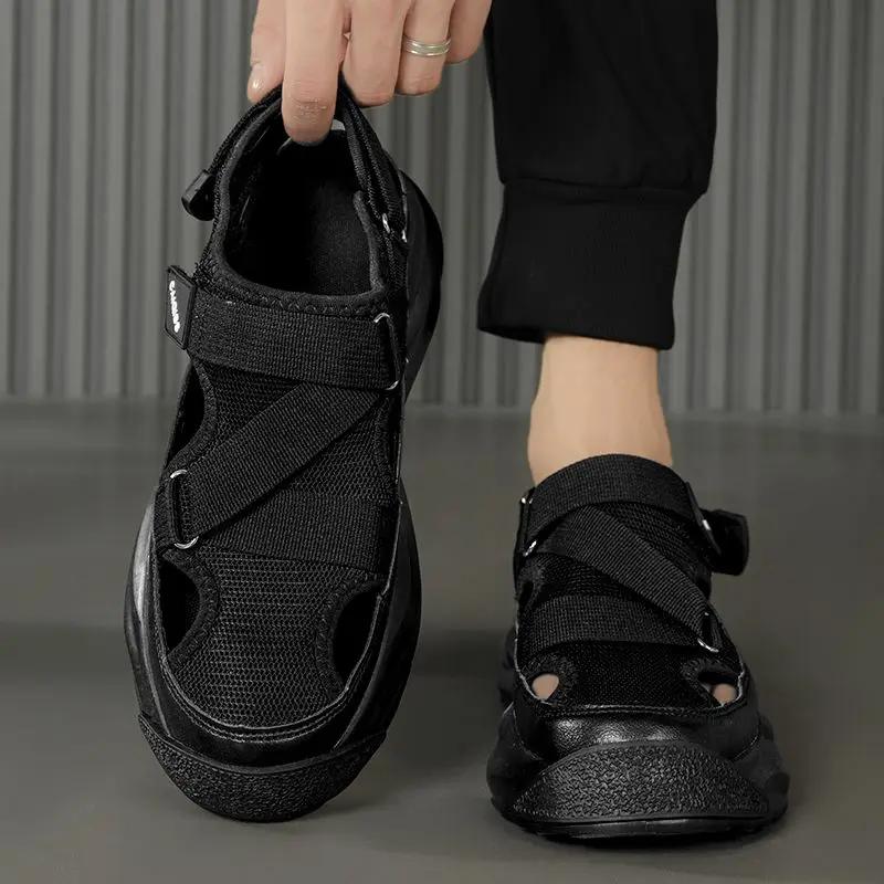 Fashion Rubber Man Sandals Velcro Beach Luxury H Wholesale Summer Sale Outdoor on Offer Big Size High Quality Non-slip Eva Shoes for Men