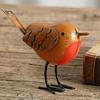 Decorative Bird Sculptures for Bedroom Rustic Metal Birds Decoration, Outdoor Garden Statue Ornaments, Unique Statues Birthday Gifts Distressed