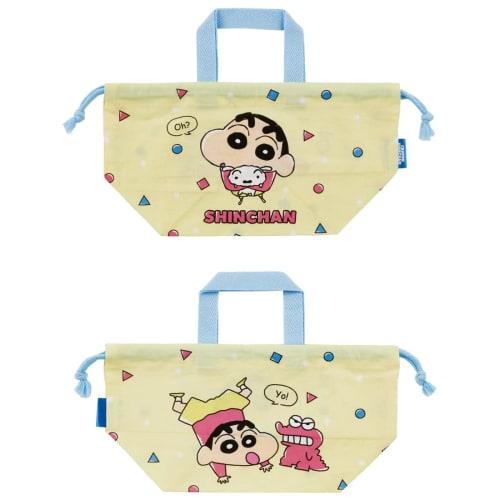 Skater Lunch Drawstring Bag Crayon Shin-chan 23 Made In Japan KB7-A