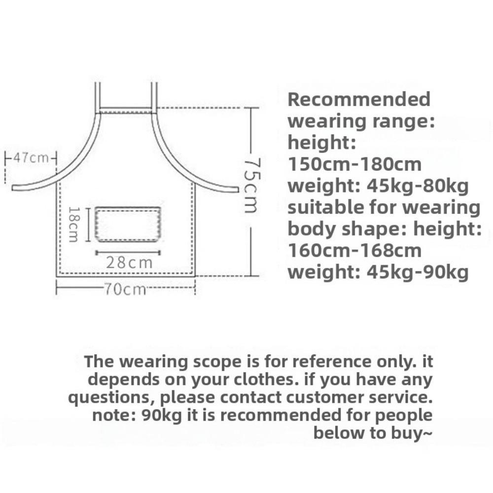 Waterproof Kitchen Cooking Apron Oil-proof Oxford Cloth Hand-wiping Apron Breathable Sleeveless Apron for Catering and Baking