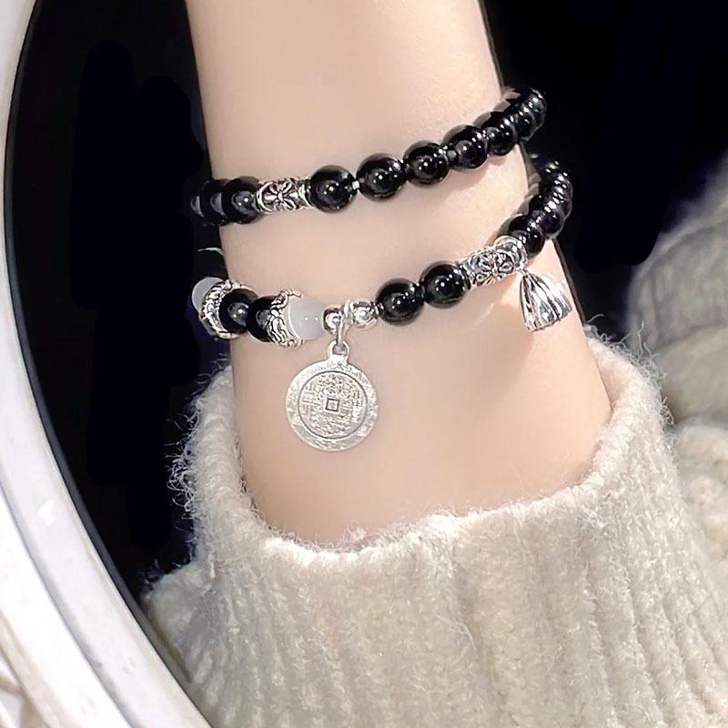 Xiaohongshu New Chinese Amethyst Beaded Bracelet Light Luxury Niche Exquisite Fairy Bracelet Girlfriend Gift