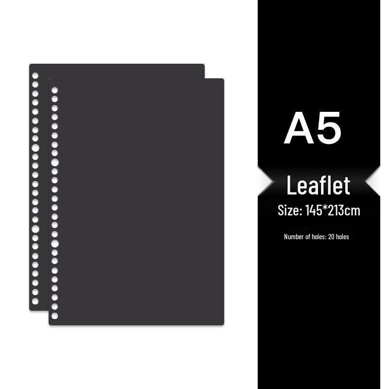 Colored Loose-Leaf Binding Sleeves - A4/B5/A5, 20/26/30 Holes, PP Material