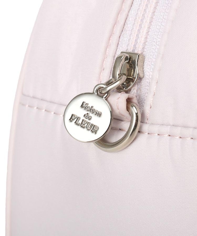 Maison de FLEUR Ribbon Quilted 2-Way Boston Bag, Pink, F, Handbag, 08001146900