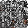 50 Space Aerospace Robot Graffiti Stickers Personalized Decorative Guitar Notebook Suitcase DIY Waterproof Stickers