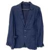GIANNETTO Indigo Striped Shirt Jacket Jacket 46 NavyUsed
